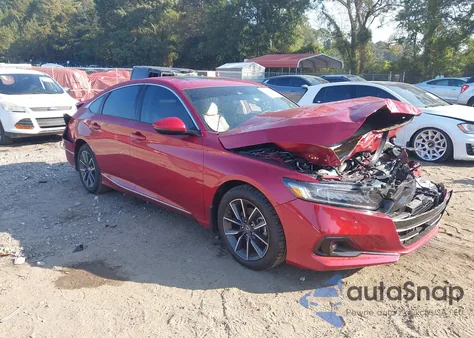 2021 Honda Accord Ex-L z USA, uszkodzony, nr VIN 1HGCV1F51MA123489